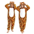 thumbnail image 1 of YunPes Kids Animal Onesie Long Sleeve Plush Hooded Jumpsuit Warm Loungewear Halloween Holiday Dress-Up Clothes for Boys Girls, 1 of 4
