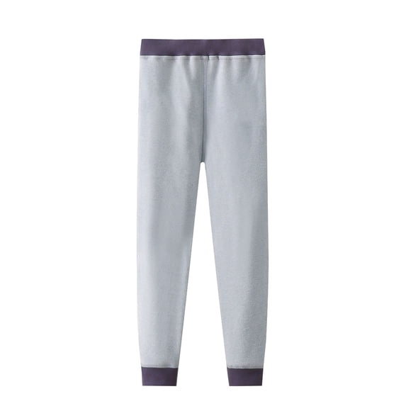 YunPes Kids Athletic Track Pants Girls Boys Fleece Thermal Pants Fall Winter Inner Outwear Clothes Comfy Soft Elastic Waist Trousers