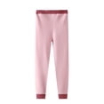 thumbnail image 1 of YunPes Kids Athletic Track Pants Girls Boys Fleece Thermal Pants Fall Winter Inner Outwear Clothes Comfy Soft Elastic Waist Trousers, 1 of 8