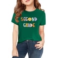 thumbnail image 1 of YunPes Kids Back to School T-Shirt Second Grade Crewneck Short Sleeve Tops Summer Basic Versatile Preppy Tees for Boys Girls 2-13 Years, 1 of 5
