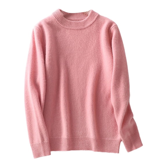 YunPes Kids Boys Girls Knit Sweaters Crewneck Long Sleeve Lightweight Soft Clothes Fall Winter Warm Basic Pullover Tops