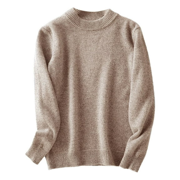 YunPes Kids Boys Girls Knit Sweaters Crewneck Long Sleeve Lightweight Soft Clothes Fall Winter Warm Basic Pullover Tops