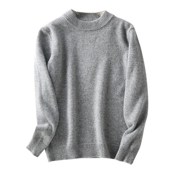 YunPes Kids Boys Girls Knit Sweaters Crewneck Long Sleeve Lightweight Soft Clothes Fall Winter Warm Basic Pullover Tops