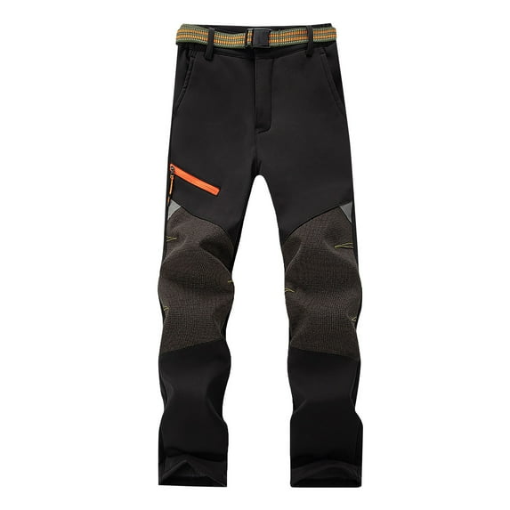 YunPes Kids Boys Girls Youth Waterproof Hiking Ski Snow Pants Elastic Waist Warm Insulated Pants Winter Windproof Outdoor Snowpants