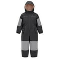 thumbnail image 1 of YunPes Kids Girls Snowsuit One Piece Fleece Lined Color Block Snow Ski Zip Up Hooded Jacket Winter Warm Windproof Jumpsuit, 1 of 9