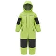 thumbnail image 1 of YunPes Kids Girls Snowsuit One Piece Fleece Lined Color Block Snow Ski Zip Up Hooded Jacket Winter Warm Windproof Jumpsuit, 1 of 9