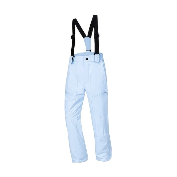 YunPes Kids Girls Waterproof Ski Bibs Snow Pants Winter Warm Trousers Insulated Coveralls Windproof Snowpants Snowboard Jumpsuit