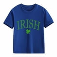 thumbnail image 1 of YunPes Kids St. Patrick's Day Outfit T-Shirt Toddler Short Sleeve Shirt for Boys Girls Irish Cloverss Graphic Tees Tops, 1 of 1