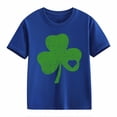 thumbnail image 1 of YunPes Kids St. Patrick's Day Shirt Toddler Girls Boys Letter Print T Shirt Tops Short Sleeve Graphic Tees Casual Clothes, 1 of 1