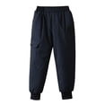 thumbnail image 1 of YunPes Kids Winter Cotton Down Snow Pants Puffer Jogger Snowpants Water-Resistant Windproof Outdoor Trousers Skiing Hiking Bottoms, 1 of 6