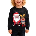 thumbnail image 1 of YunPes Merry Christmas Reindeer and Snowman Print Kids Casual Sweatshirt Crew Neck Top 18 Month Boy Sweater, 1 of 6