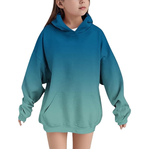 YunPes Oversized Hoodie for Girls Graphic Long Sleeve Trendy Hooded Sweatshirts with Pockets Teen Daily Casual Pullover