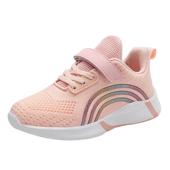 YunPes Slip on Sneakers for Girls Breathable Mesh Upper Non-Slip Athletic Shoes Teen Kids Lightweight Comfortable Shoes Playdates & Sports