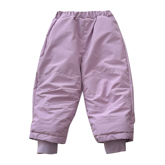 YunPes Snow Pants for Boys Girls Waterproof Windproof Ski Hiking Outdoor Snowpants Teen Kid Toddler Winter Quilted Jogger Sweatpants