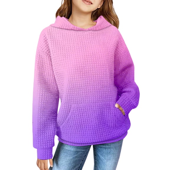 YunPes Solid Color Women's Sweatshirt Round Neck Long Sleeve Fall Top Musically Sweatshirt