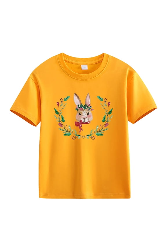 Spring and Autumn Toddler Summer T-Shirt Cute Print Comfortable Version Of The Girls Printed T Shirt Baby T Shirt