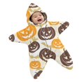 thumbnail image 1 of YunPes Starfish Baby Onesie Spooky Season Funny Graphic Jumpsuit Soft Plush Fall Winter Cozy Outfits Infant Newborn Halloween Party Dress-Up Wear, 1 of 5