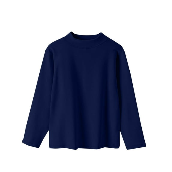 YunPes Teen Girls Thermal Sweater Long Sleeve Mock Neck Fleece Base Layer Underwear Fall Winter Warm Soft Pullover Tops