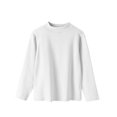 thumbnail image 1 of YunPes Teen Girls Thermal Sweater Long Sleeve Mock Neck Fleece Base Layer Underwear Fall Winter Warm Soft Pullover Tops, 1 of 7