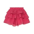 thumbnail image 1 of YunPes Teens Girls Flowy Short Skirt Floral Ruffle Mini Skirts Elastic High Waist Puff Short Skirt Kids Summer Beach Clothes, 1 of 9