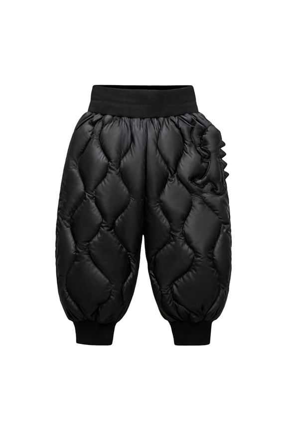 Toddler Baby Fleece Lined Winter Snow Pants Insulated Puffer Down Snowpants Kids Windproof Warm Ski Trousers Outdoor Joggers