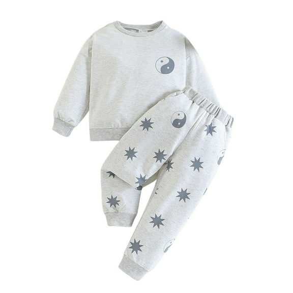 YunPes Toddler Baby Girl Boy St St Day Outfit Long Sleeve Sweatshirt Top Charm Pants Set