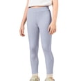 thumbnail image 1 of YunPes Toddler Baby Girls Leggings Basic Plain Rib Knit Athletic Pants Cute Lace Trim Footless Tight for Kids Yoga Gym Track Pants, 1 of 3
