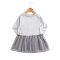 thumbnail image 1 of YunPes Toddler Baby Girls Long Sleeve Cotton Dress Solid Tops Girls Christmas Dress Size 12, 1 of 6