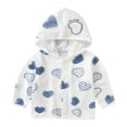 thumbnail image 1 of YunPes Toddler Boy Girls Sun Protection Jacket Lightweight Cotton Comfy Button down Jacket Baby Cute Cartoon Graphic Dry Fit Coat, 1 of 7