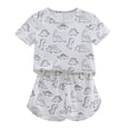 thumbnail image 1 of YunPes Toddler Boys 2 Piece Outfits Summer Lightweight Comfy Short Sleeve T Shirts and Shorts Kids Baby Clothes, 1 of 9