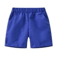 thumbnail image 1 of YunPes Toddler Boys Athletic Shorts Elastic Waist Pull On Shorts Kids Summer Active Pants with Pockets Kids Gym Running Soccer Pants, 1 of 3