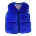 thumbnail image 1 of YunPes Toddler Girls Faux Vest Kids V-Neck Sleeveless Furry Jacket Lightweight Fall Winter Warm Outerwear Fuzzy Waistcoat, 1 of 4