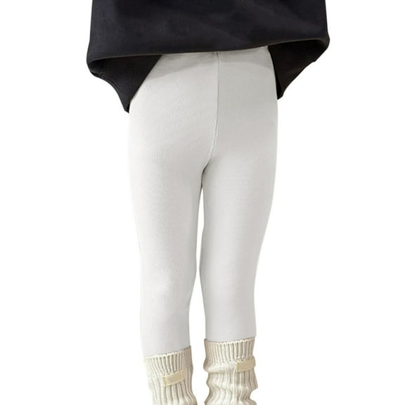 YunPes Toddler Girls' Solid Color Leggings Soft Cotton Blend Stretchable Pants with Comfort Fit New Baby Clothes Girl