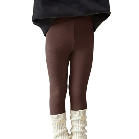 YunPes Toddler Girls' Solid Color Leggings Soft Cotton Blend Stretchable Pants with Comfort Fit New Baby Clothes Girl