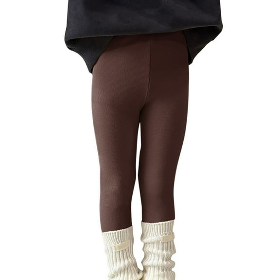 YunPes Toddler Girls' Solid Color Leggings Soft Cotton Blend Stretchable Pants with Comfort Fit New Baby Clothes Girl