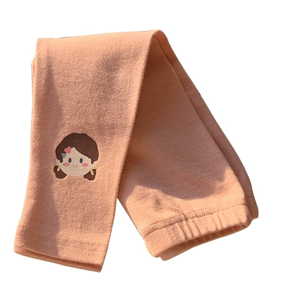 YunPes Toddler Infant Fleece Leggings Baby Girls Cute Full Length Tights Kids Elastic Waist 𝐒tretch Pants Winter Warm Comfy Clothes