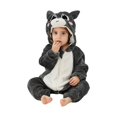 thumbnail image 1 of YunPes Toddler Kids Animal Onesie Cute 3D Hood Soft Flannel Long Sleeve Jumpsuit Zipper Closured Fall Winter Warm Cozy Loungewear, 1 of 5