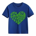 thumbnail image 1 of YunPes Toddler Kids Girl Green Heart Shirt St. Patrick's Day Shirts Baby Love Graphic Tshirt Short Sleeve Summer Clothes, 1 of 1