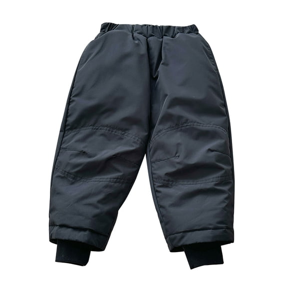 YunPes Toddler Snow Pants Baby Boy Girl Winter Clothes Down Pants Trousers Fleece Lined Warm Joggers Snow Ski Bib Overalls Snowsuit