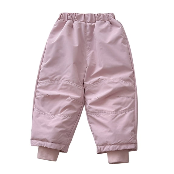 YunPes Toddler Snow Pants Baby Boy Girl Winter Clothes Down Pants Trousers Fleece Lined Warm Joggers Snow Ski Bib Overalls Snowsuit