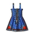 thumbnail image 1 of YunPes Toddler Summer Dress Girls' Boho African Sundress - Sleeveless Dashiki Print Cotton Play Dress for Toddlers 1-5Y, 1 of 9