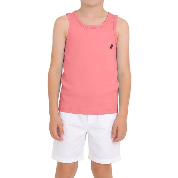 YunPes Toddler Tank Tops Boys Girls Sleeveless Shirts Cotton Soft Summer Tee for Kids 1‐14 Years Youth Soft Athletic Undershirts