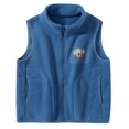 thumbnail image 1 of YunPes Unisex Kids Fleece Vest Boys Girls Full-Zip Stand Collar Sleeveless Jacket Soft Warm Fall Winter Trendy Layered Tops, 1 of 9