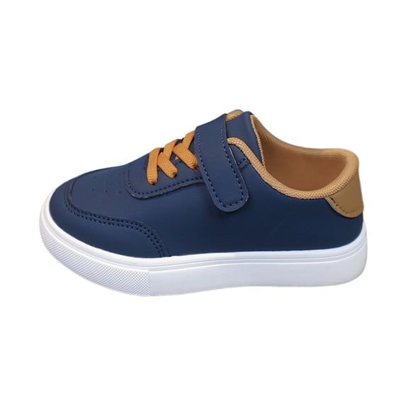 YunPes Unisex Kids Skate Shoes Hook & Loop Bungee Straps Sneakers Casual Comfortable Low-Top Sport Shoes for Preschoolers & Toddler