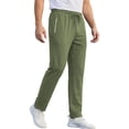 thumbnail image 1 of Xibflo Men's Elastic Waist Hiking Pants Water Resistant Quick-Dry Lightweight Outdoor Sweatpants with Zipper Pockets, 1 of 7