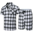 thumbnail image 1 of Yunbao Mens Cotton Pajama Sets Short Sleeve Sleepwear Button Down Loungewear Pjs with Pockets, 1 of 6