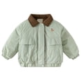 thumbnail image 1 of Yuncity Boys Jacket Spread Collar Padded Coats Lightweight Winter Windproof Warm Outdoor Activity Casual Outerwear, 1 of 4