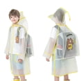thumbnail image 1 of Yuncity Boys Girls Raincoat Plain Color Buttoned Thick Poncho Rain Ponchos Waterproof Rain Jacket 6-8 Years, 1 of 4