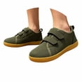 thumbnail image 1 of Yuncity Boys Girls Sneakers Hook Loop Wide Toe Lightweight Casual Athletic Non- Outdoor Daily Wear Kids Shoes Size 7.5-8 Years Green, 1 of 7