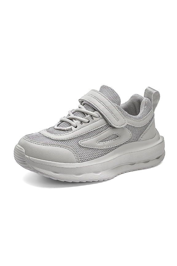 Boys Girls Sneakers Mesh Hook Loop Soft Sole Lightweight Breathable Sport Outdoor Daily Wear Kids Shoes Size 9-9.5 Years Grey